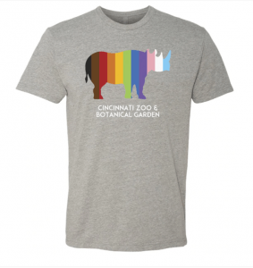 t-shirt with rhinoceros