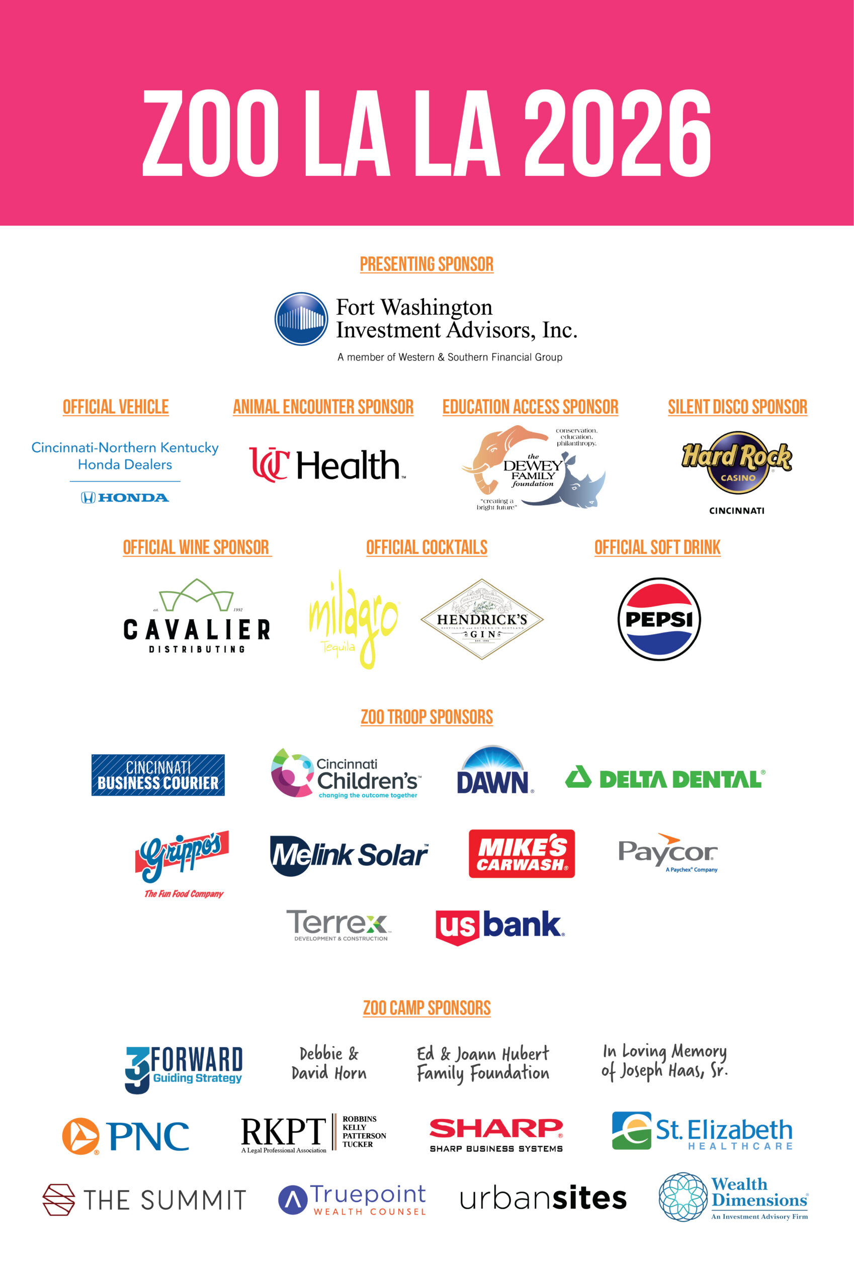 zoo la la sponsors