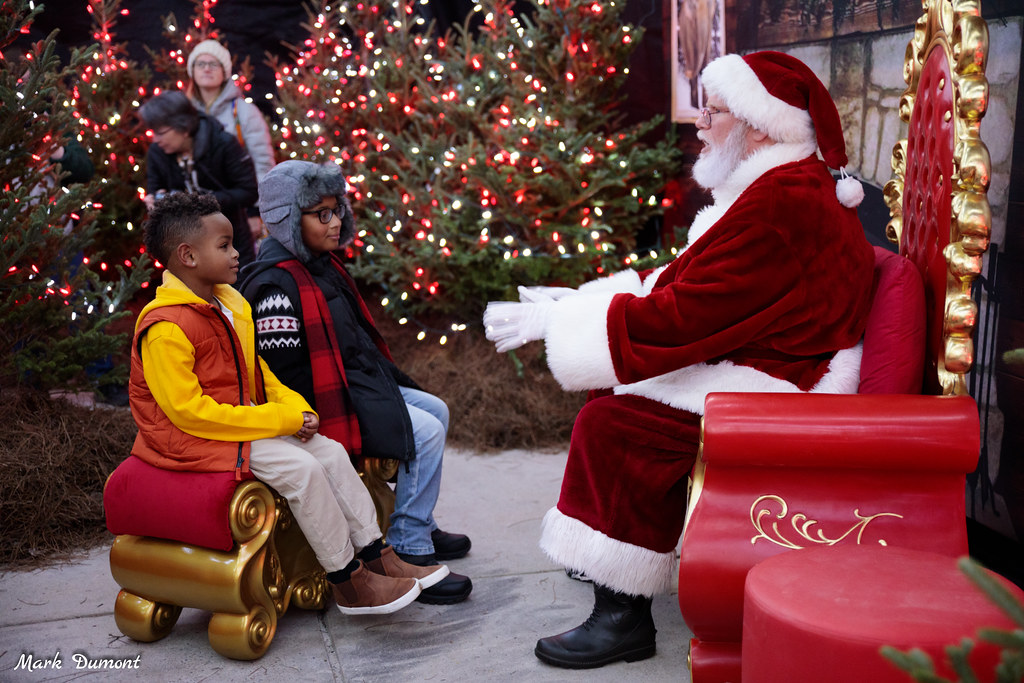 kids with santa