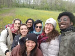 Fellows and Conservation Impact Team at the Zoo's offsite property, Bowyer Farm.