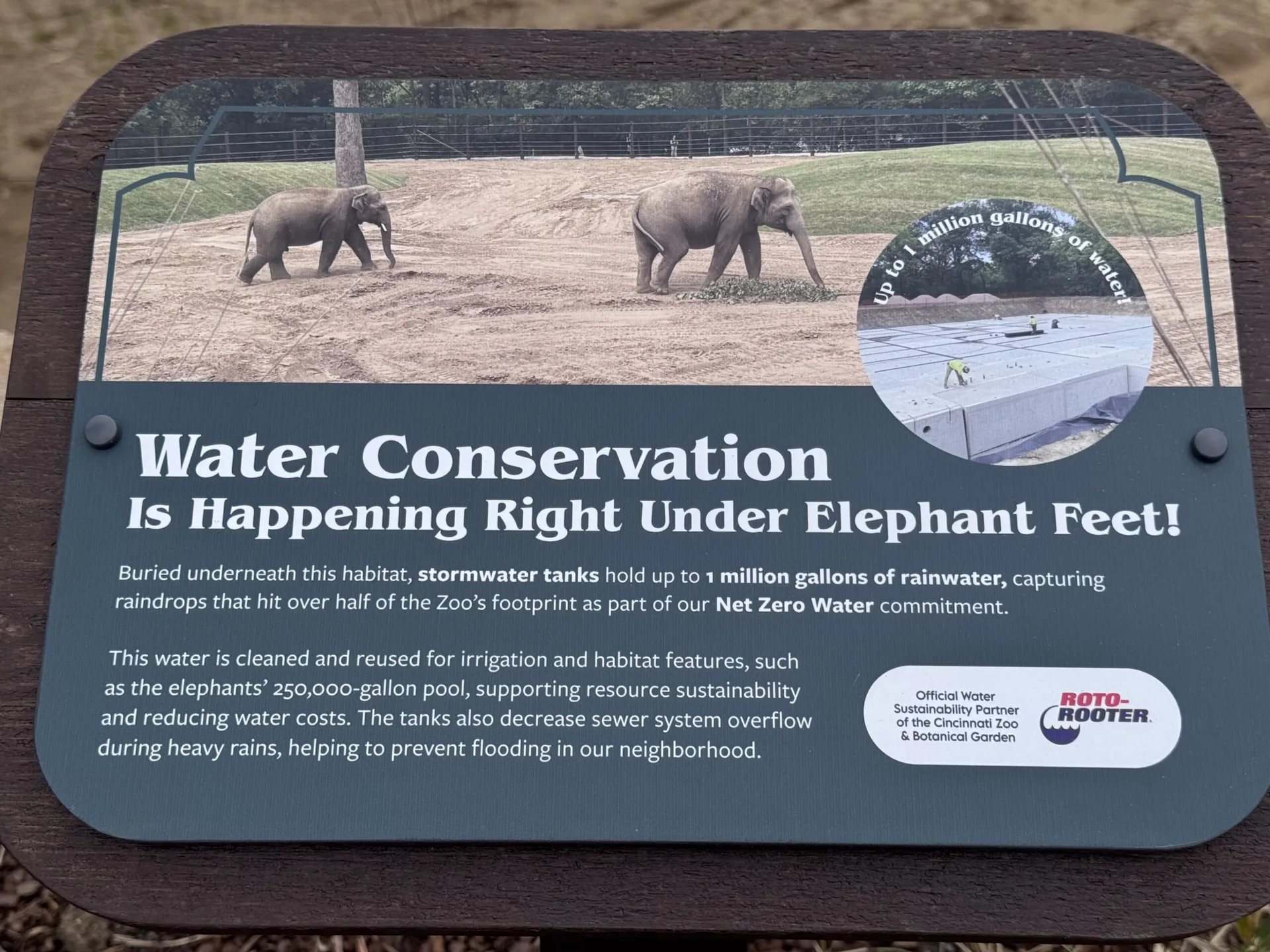 elephant trek signage