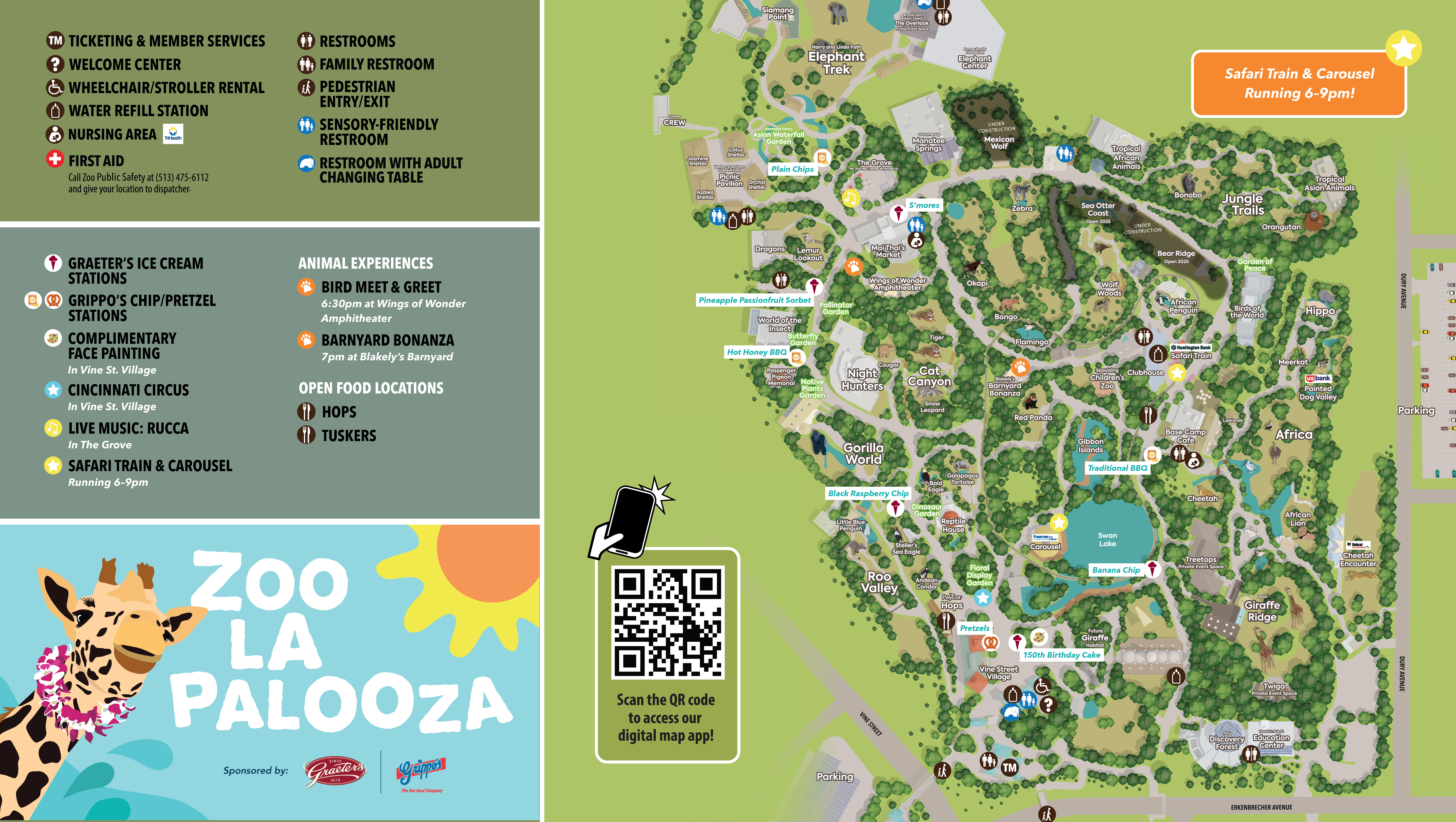 Zoo La Palooza Map 2025