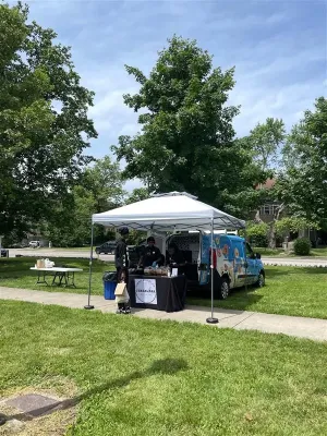 americorps volunteers promoting food security at avondale family fun day