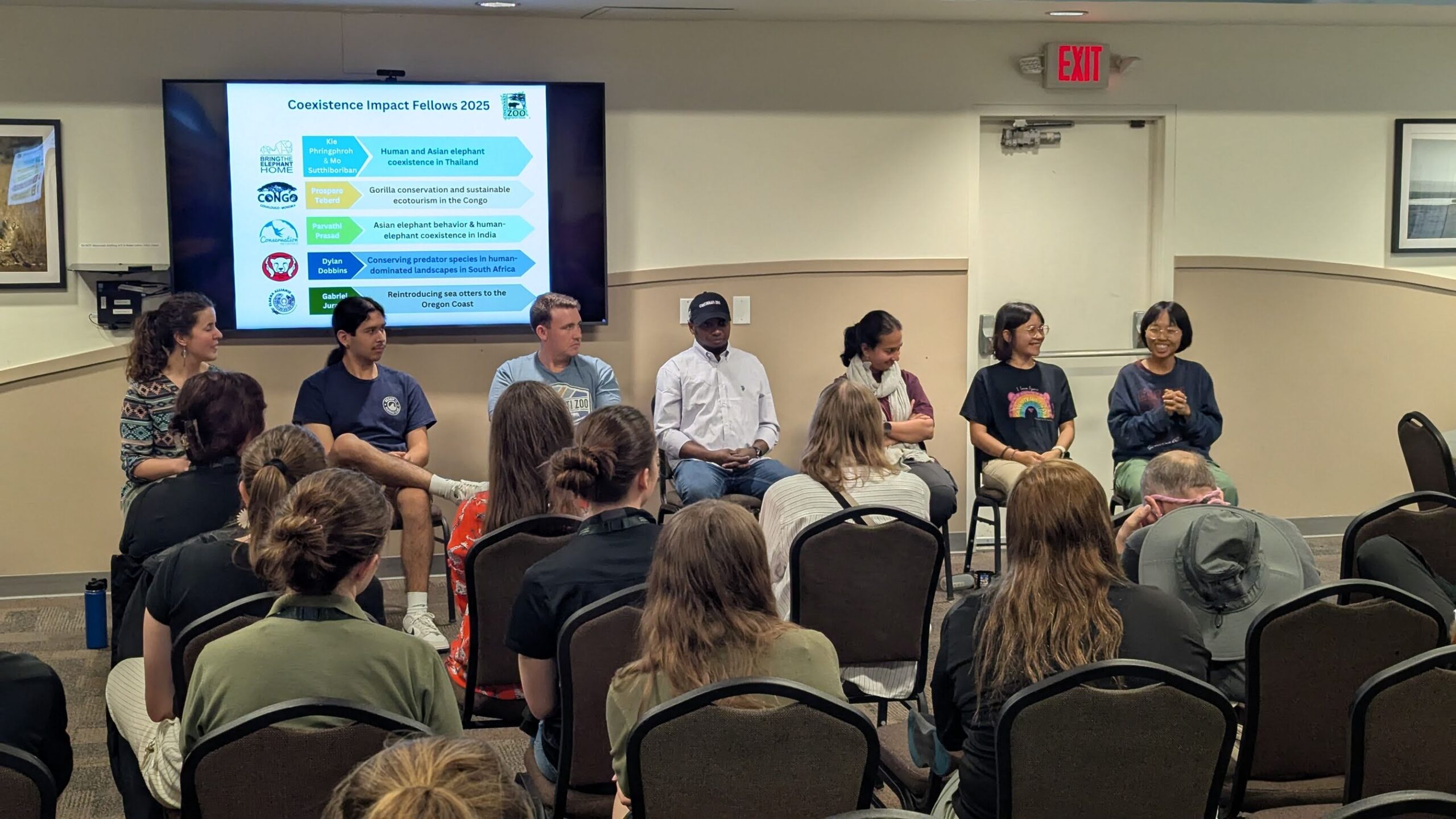 Fellows panel during staff lunch